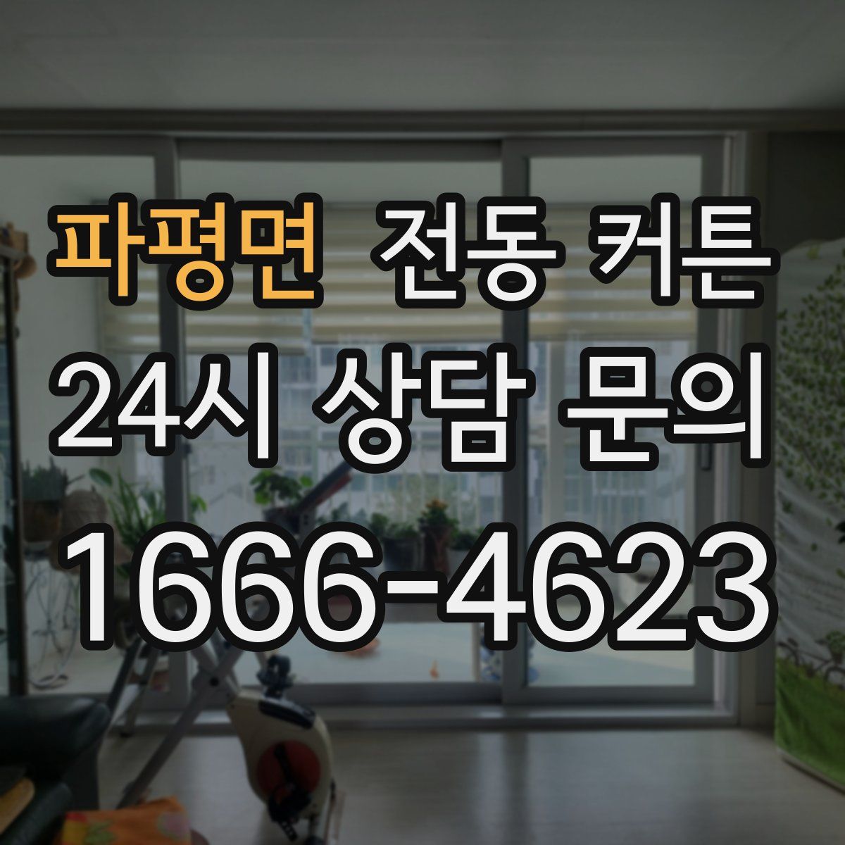 파평면 전동 커튼