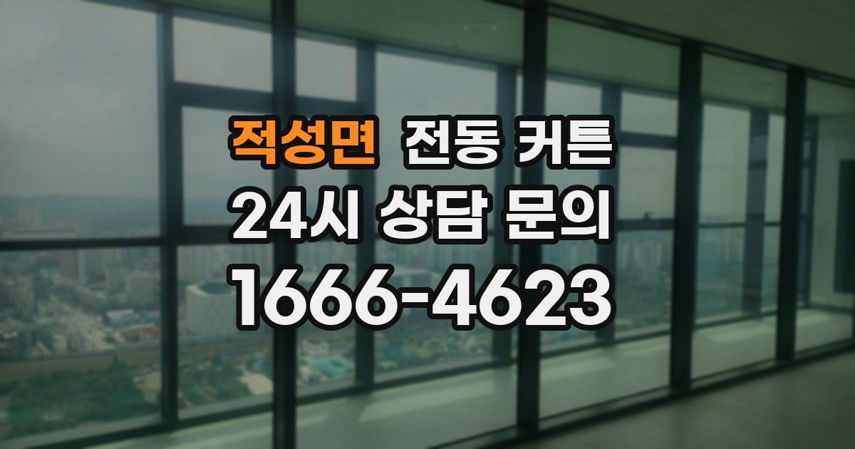 적성면 전동 커튼