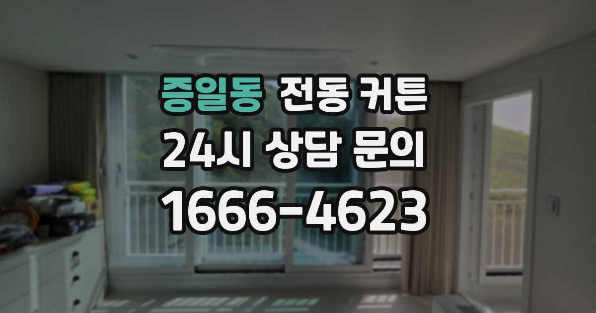 증일동 전동 커튼