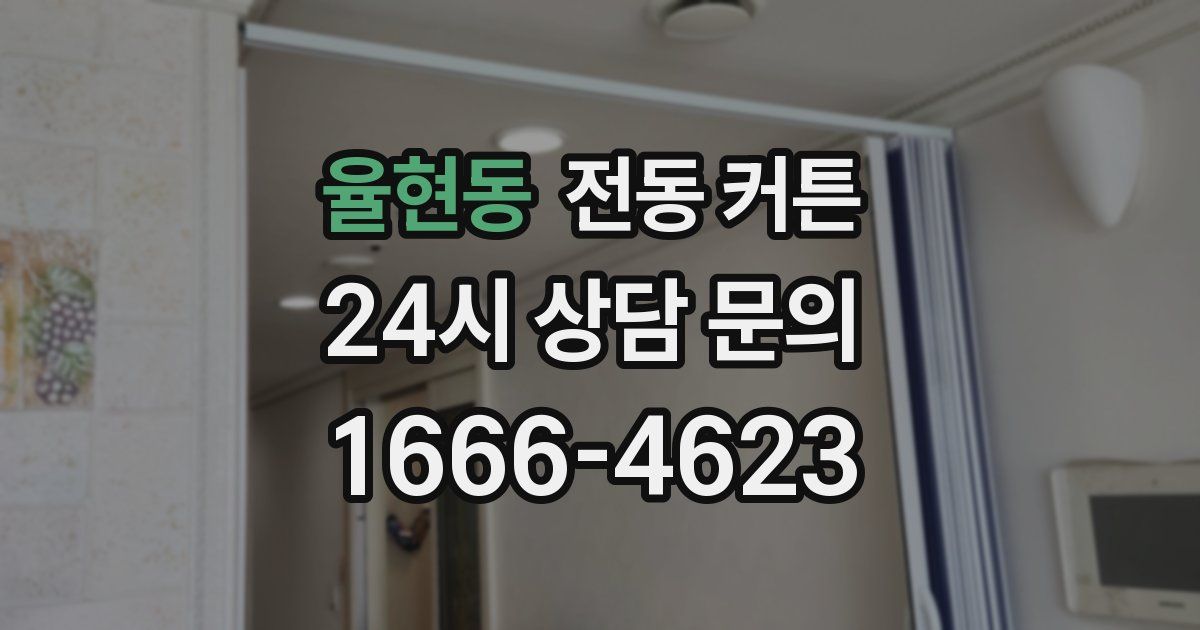 율현동 전동 커튼