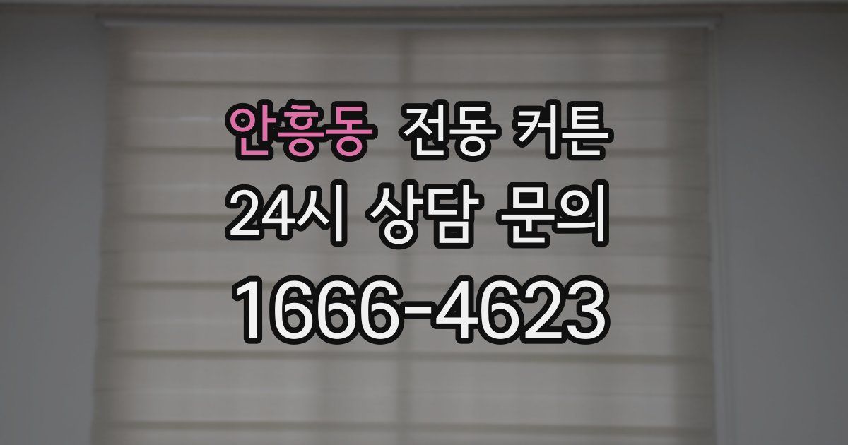안흥동 전동 커튼