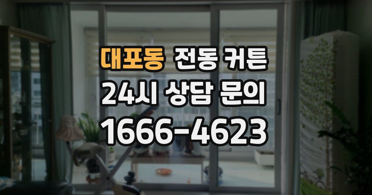 대포동 전동 커튼