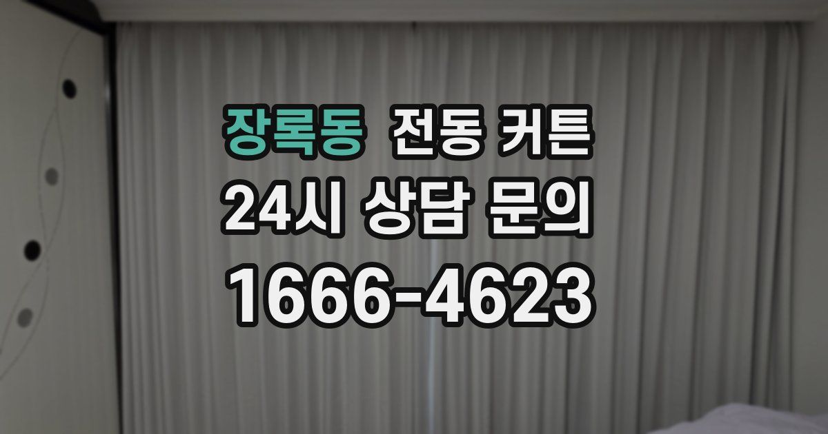장록동 전동 커튼