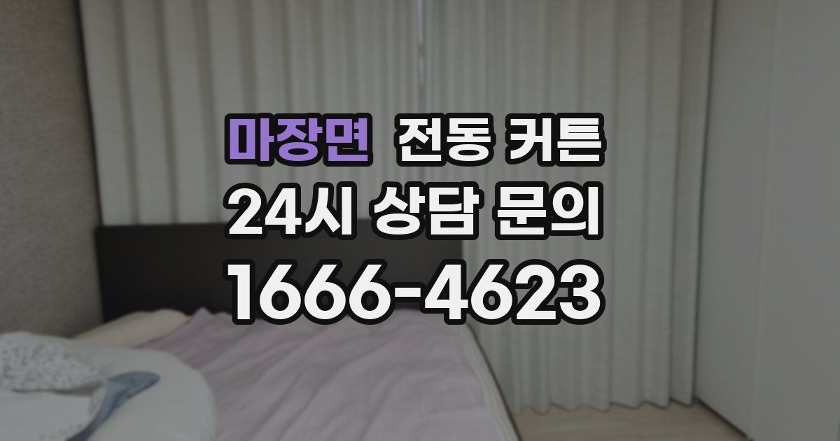 마장면 전동 커튼