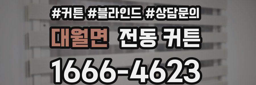 대월면 전동 커튼