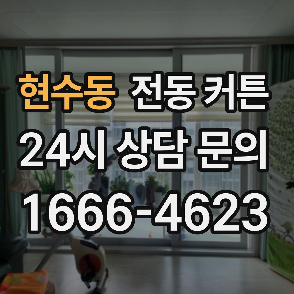 현수동 전동 커튼
