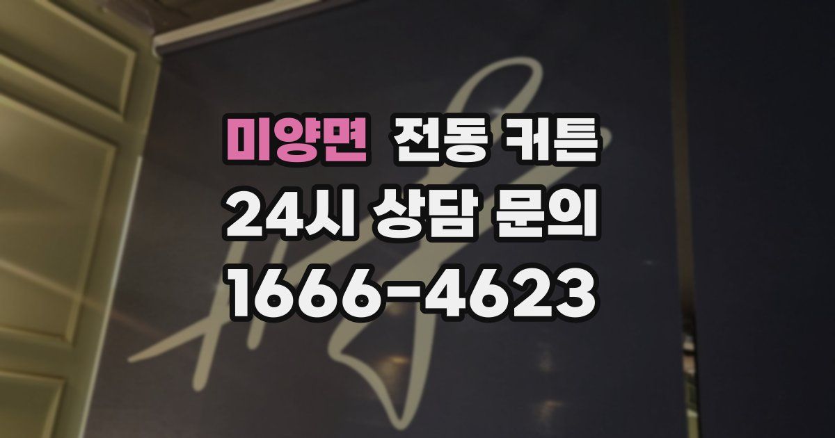 미양면 전동 커튼