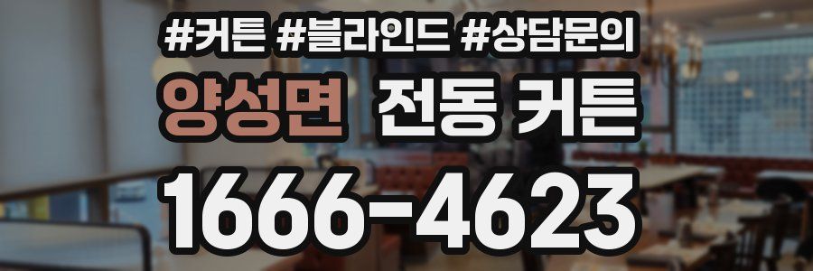 양성면 전동 커튼