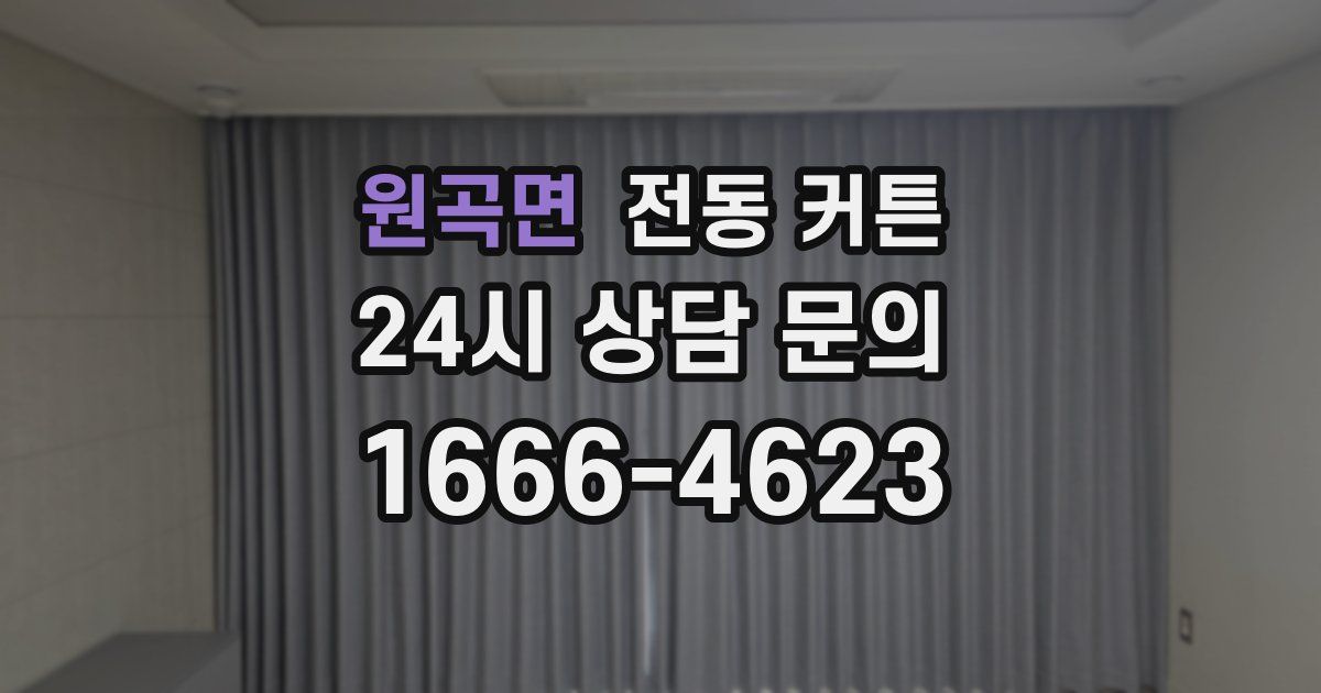 원곡면 전동 커튼