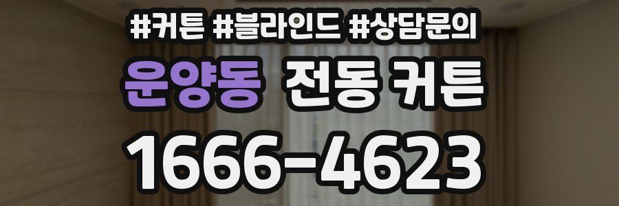 운양동 전동 커튼