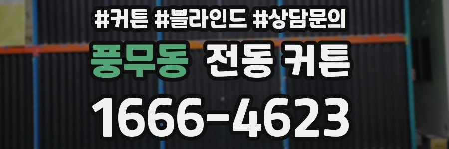 풍무동 전동 커튼