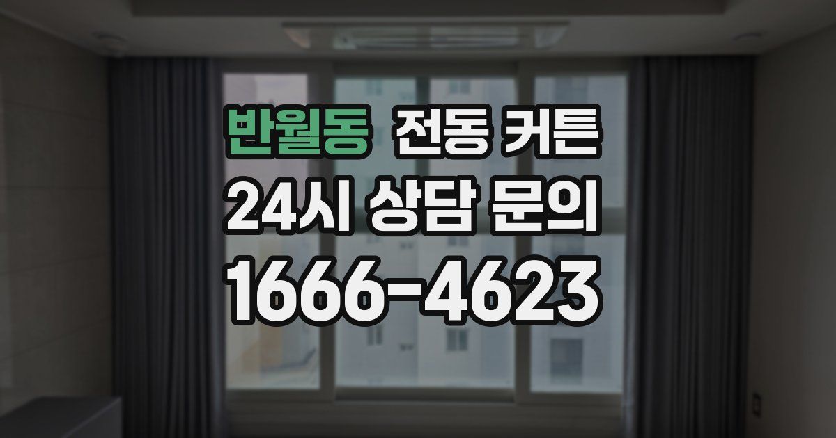 반월동 전동 커튼