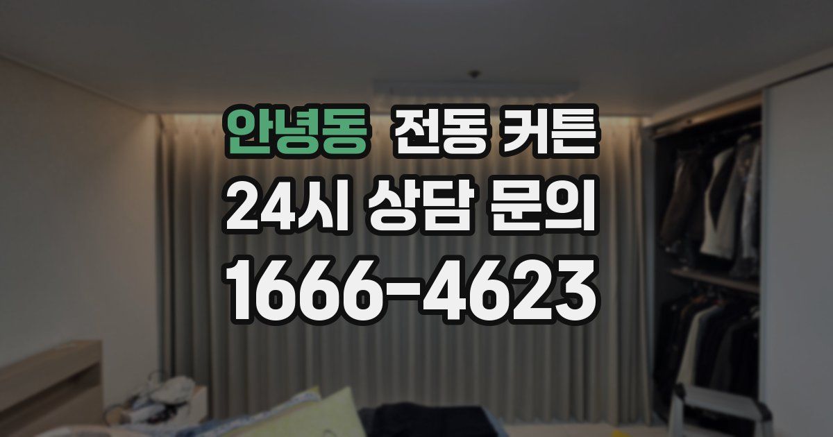 안녕동 전동 커튼