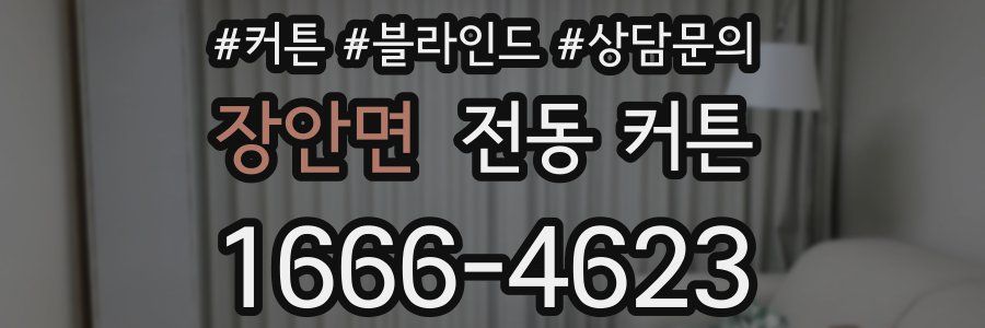 장안면 전동 커튼