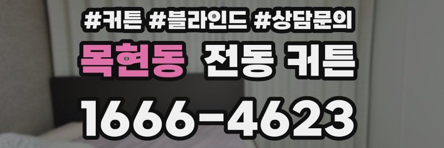 목현동 전동 커튼