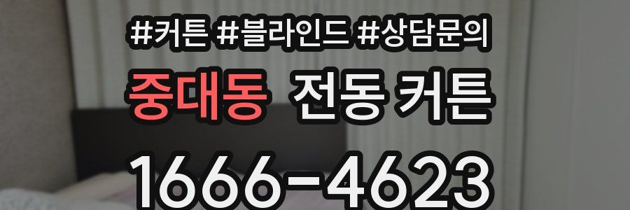 중대동 전동 커튼