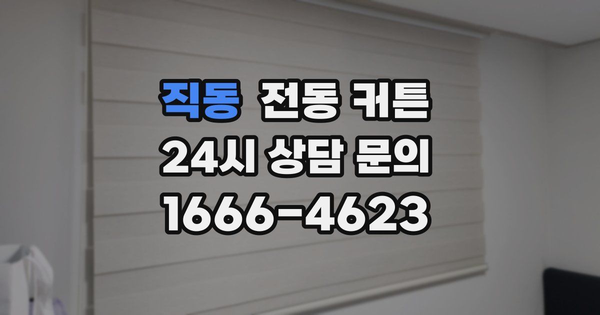 직동 전동 커튼