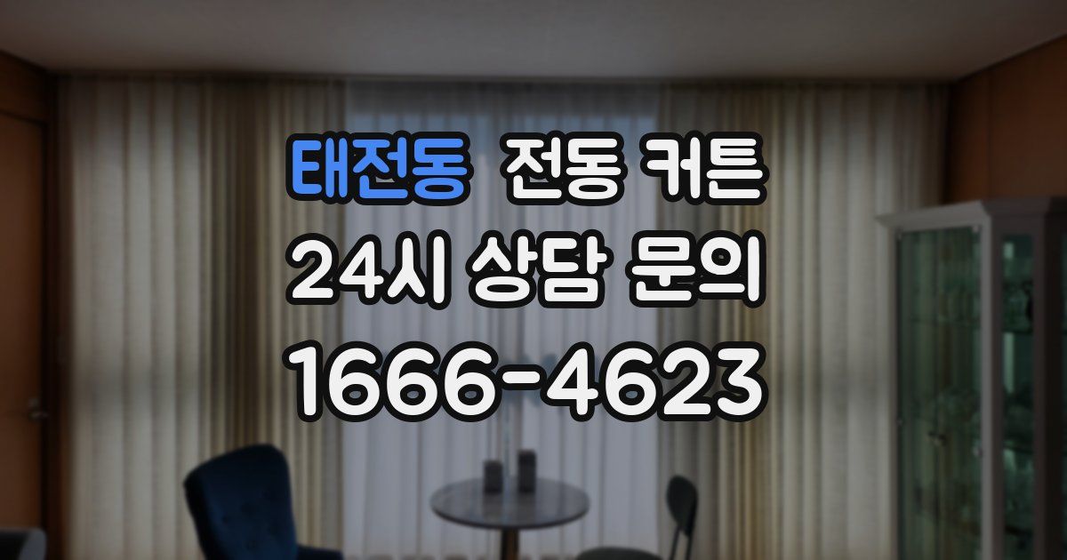 태전동 전동 커튼