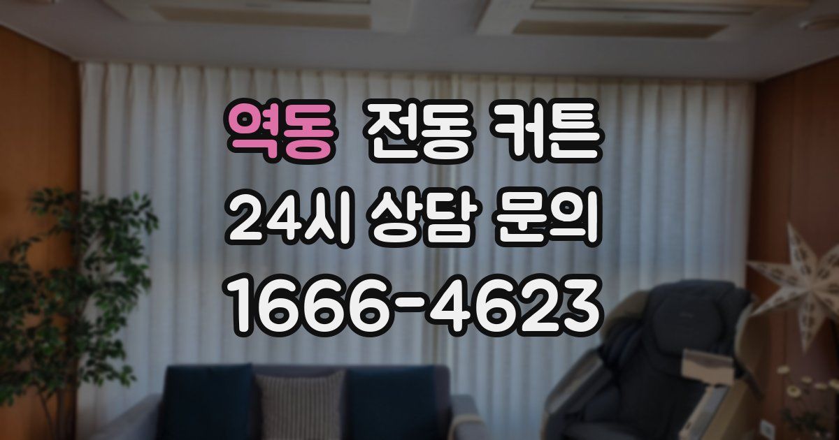 역동 전동 커튼