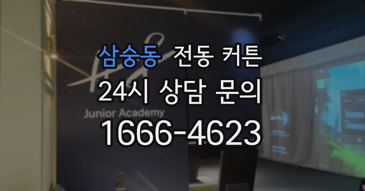 삼숭동 전동 커튼