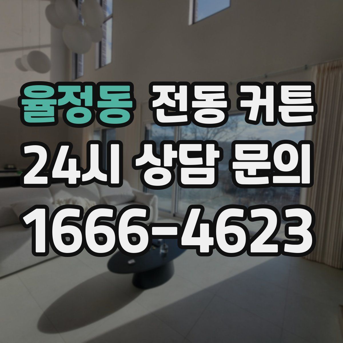 율정동 전동 커튼