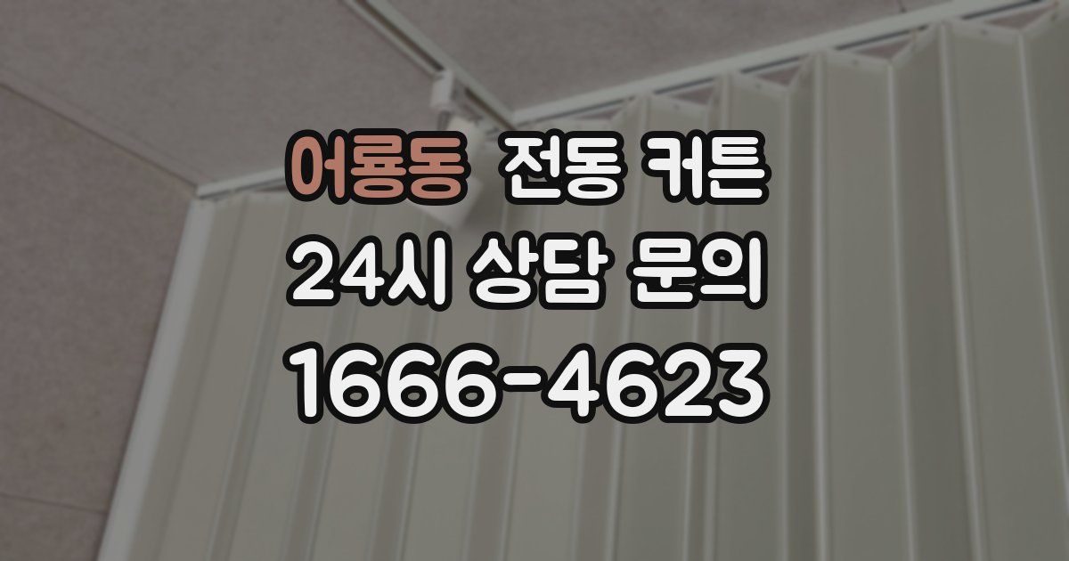 어룡동 전동 커튼