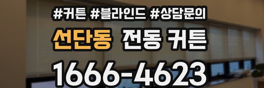 선단동 전동 커튼