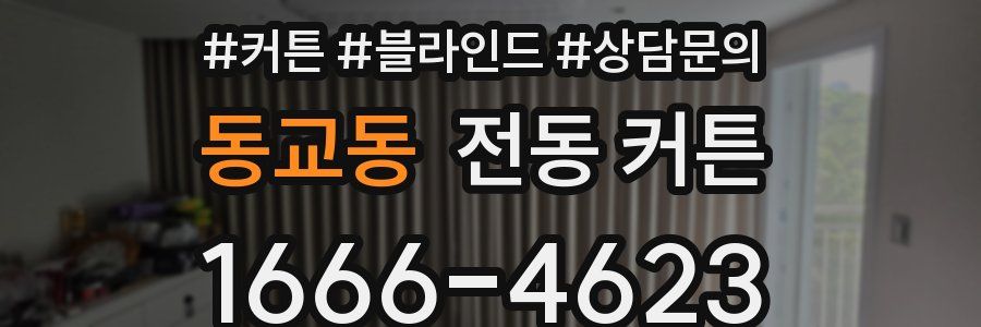 동교동 전동 커튼