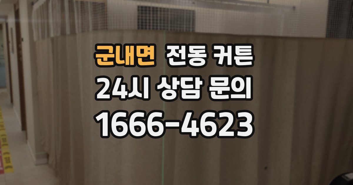 군내면 전동 커튼