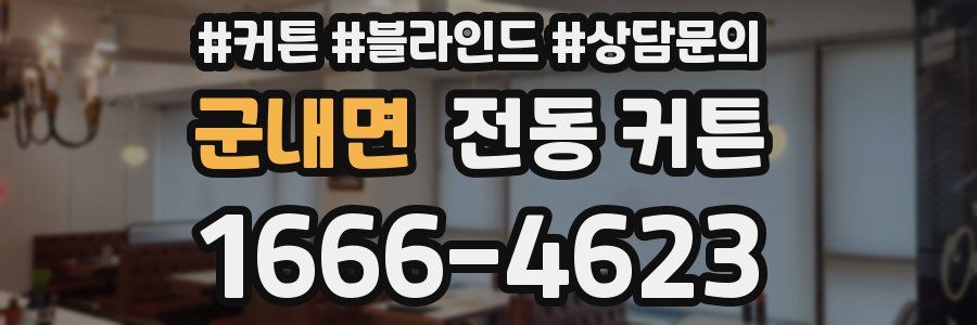군내면 전동 커튼