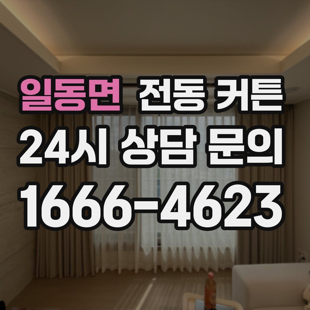 일동면 전동 커튼
