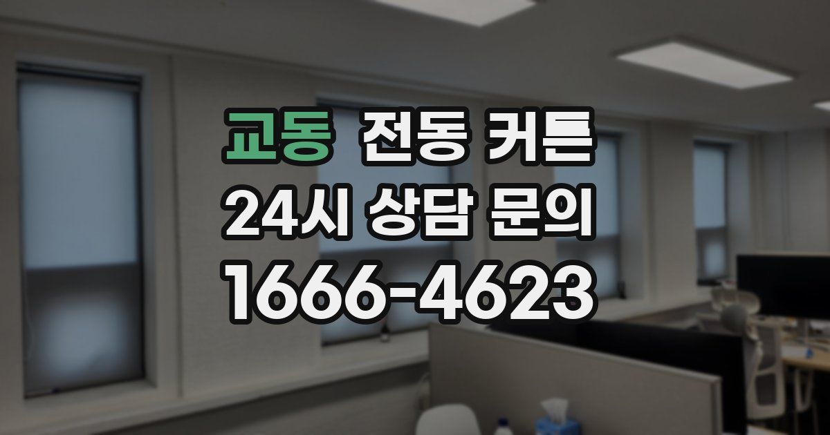 교동 전동 커튼