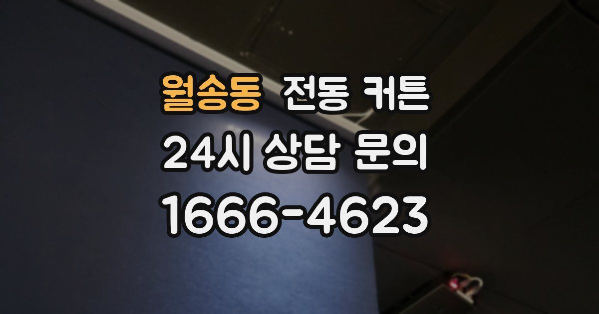 월송동 전동 커튼