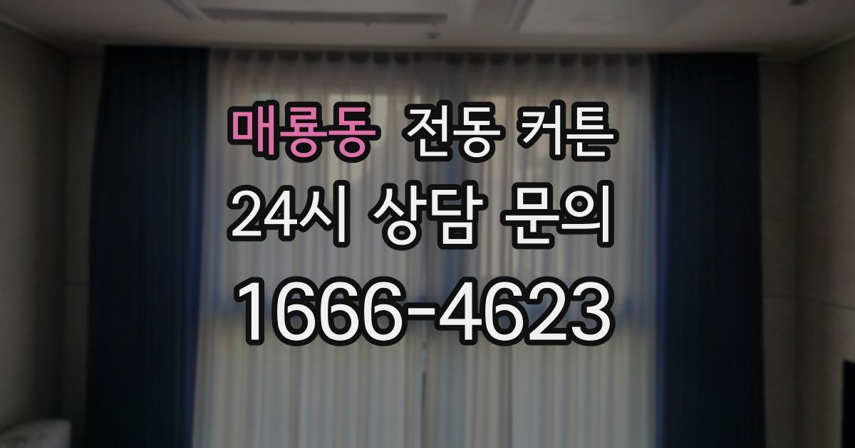 매룡동 전동 커튼