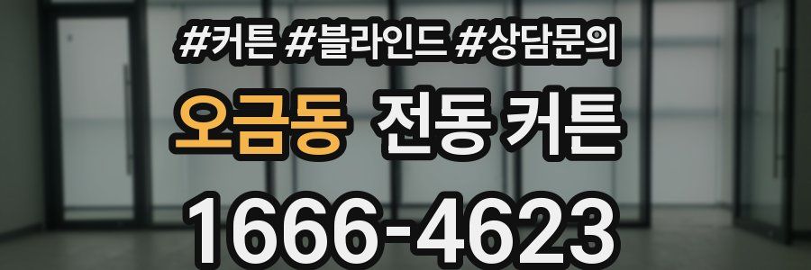 오금동 전동 커튼
