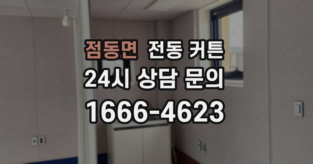 점동면 전동 커튼