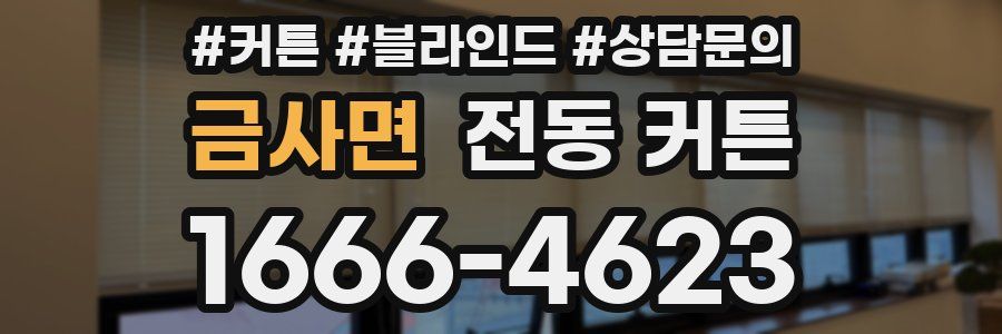 금사면 전동 커튼