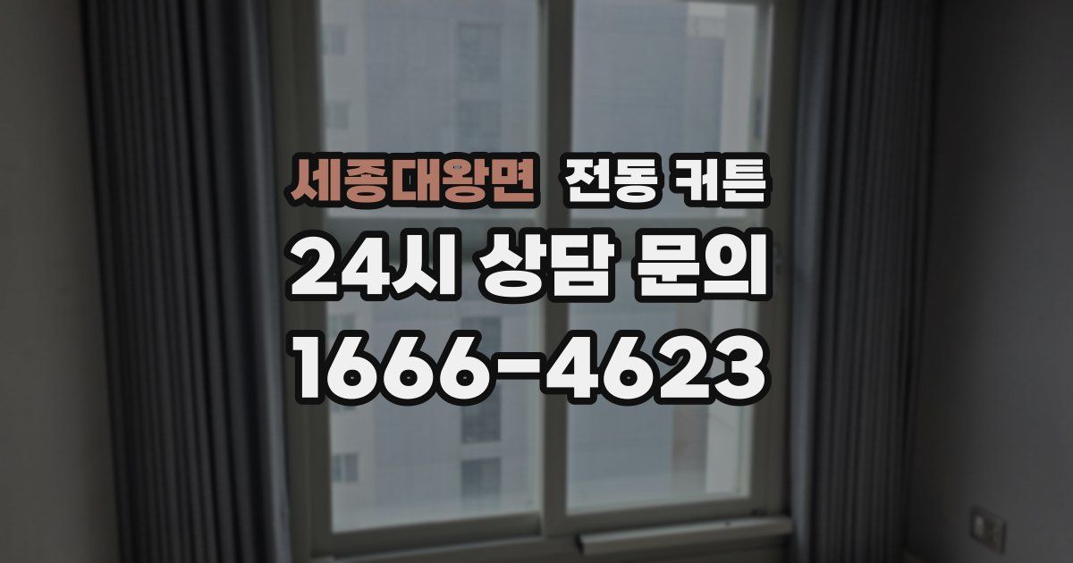 세종대왕면 전동 커튼