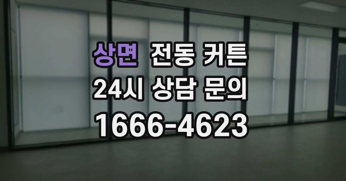 상면 전동 커튼