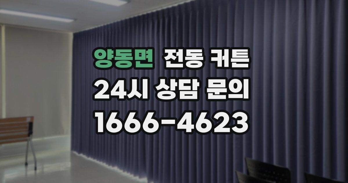 양동면 전동 커튼