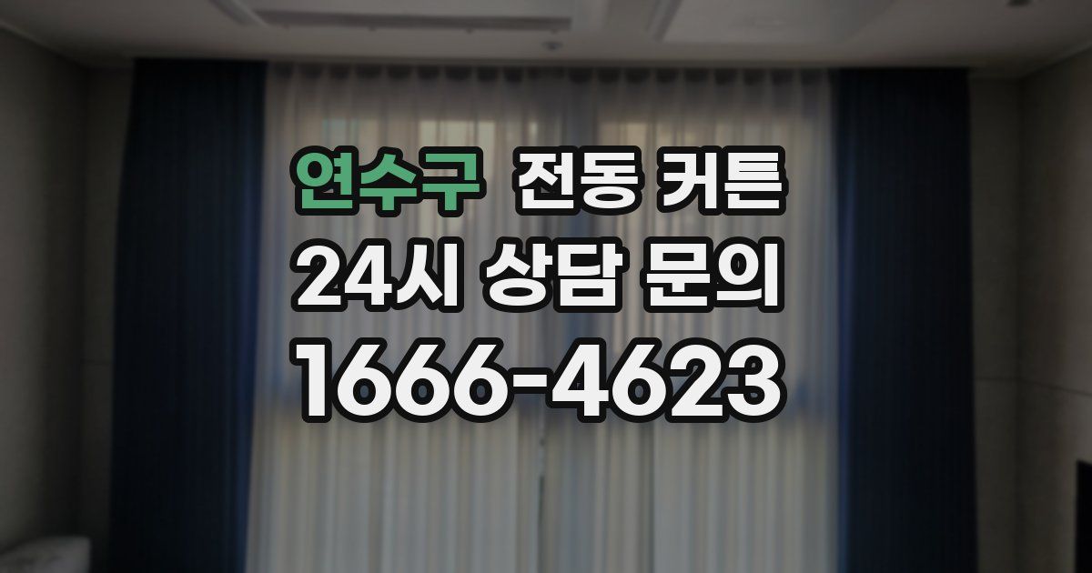연수구 전동 커튼