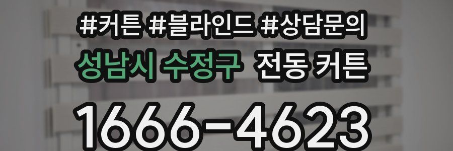 성남시 수정구 전동 커튼