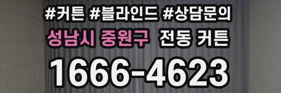 성남시 중원구 전동 커튼