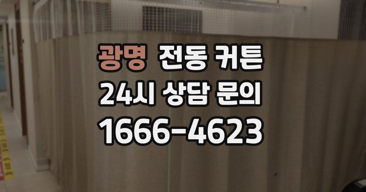 광명 전동 커튼