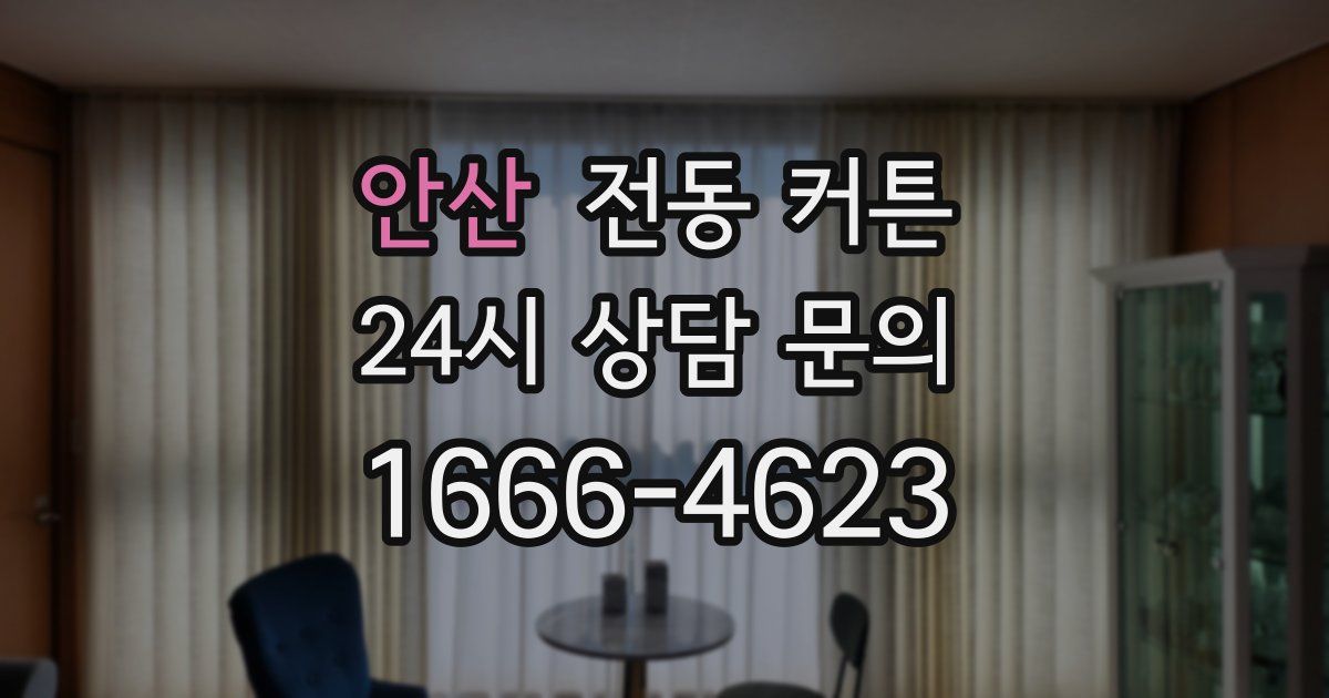 안산 전동 커튼