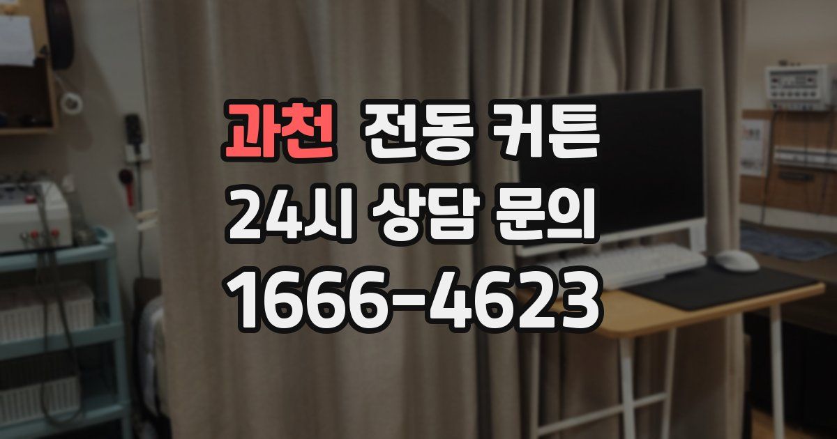 과천 전동 커튼