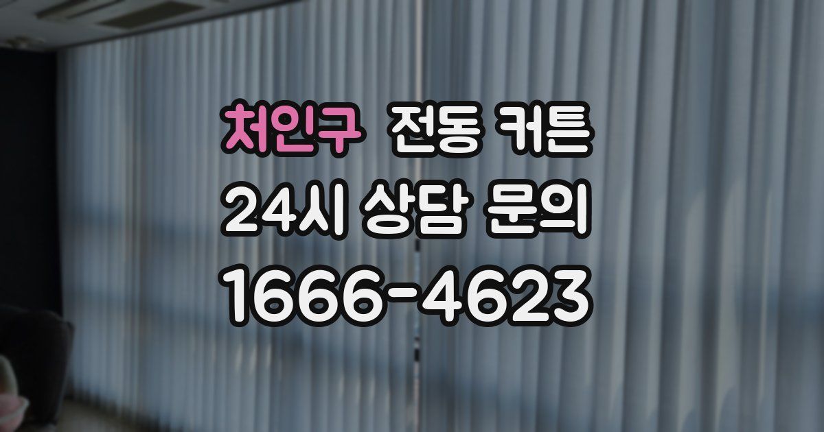 처인구 전동 커튼