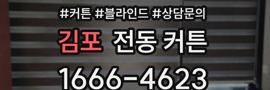 김포 전동 커튼