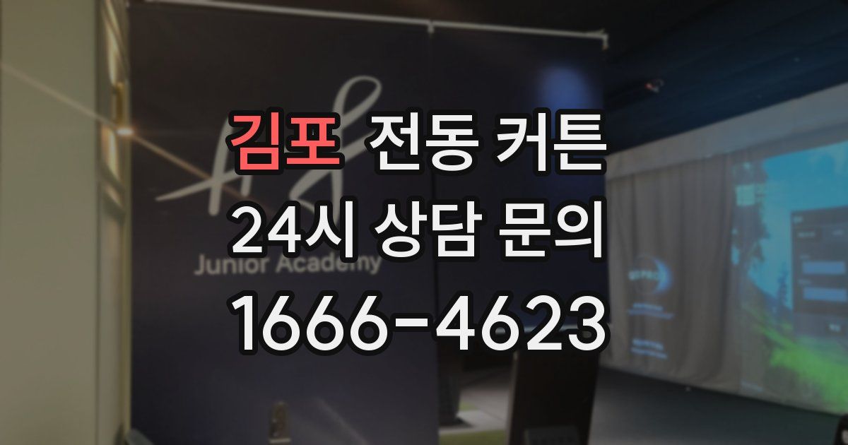 김포 전동 커튼