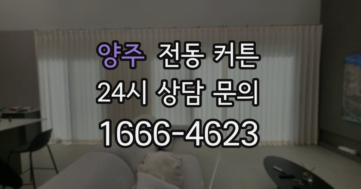 양주 전동 커튼